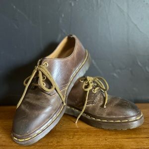Dr. Martens Brown Leather Oxford Shoes